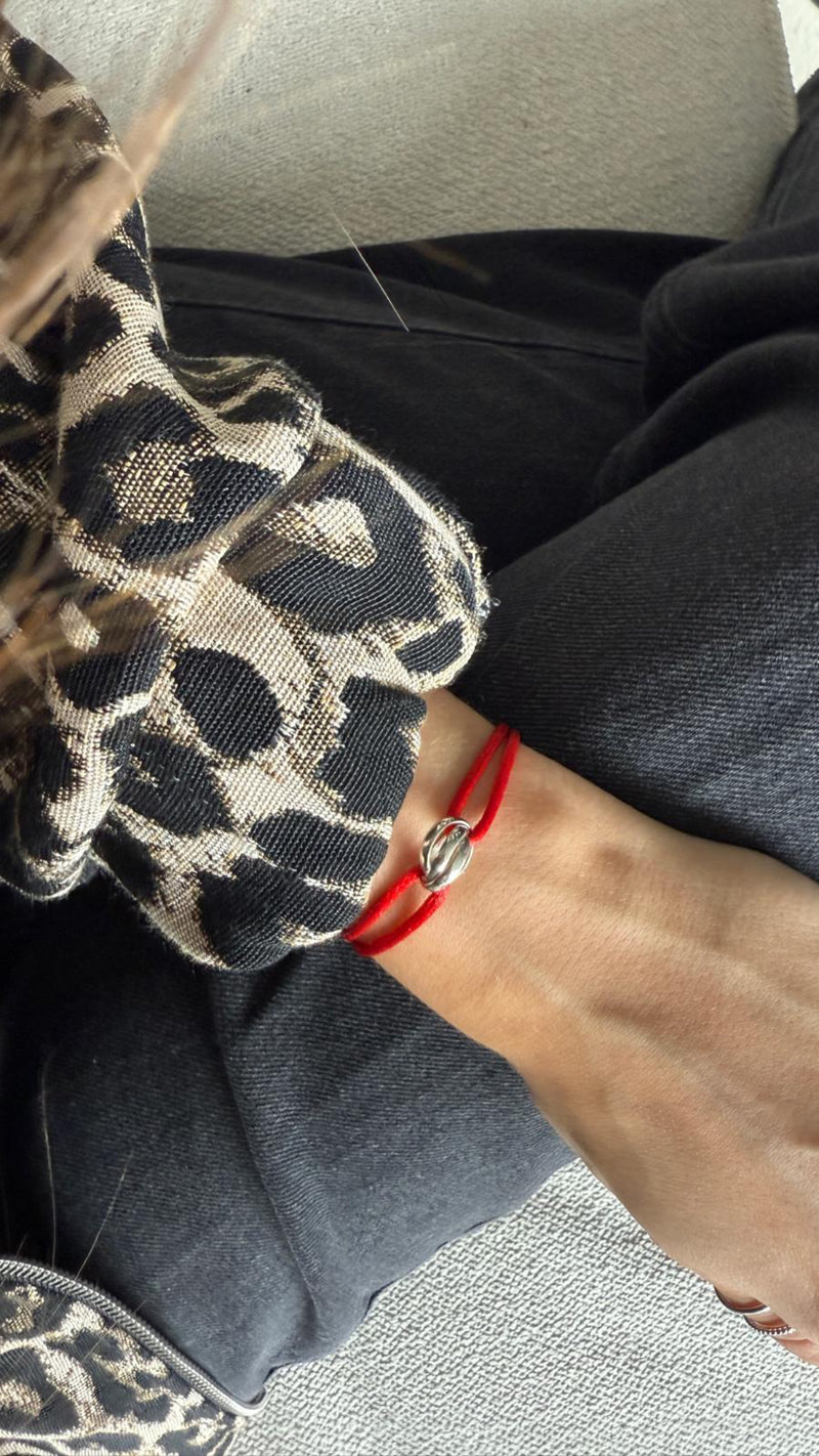 Satin Armband Infinity | Sterling Silber / vergoldet