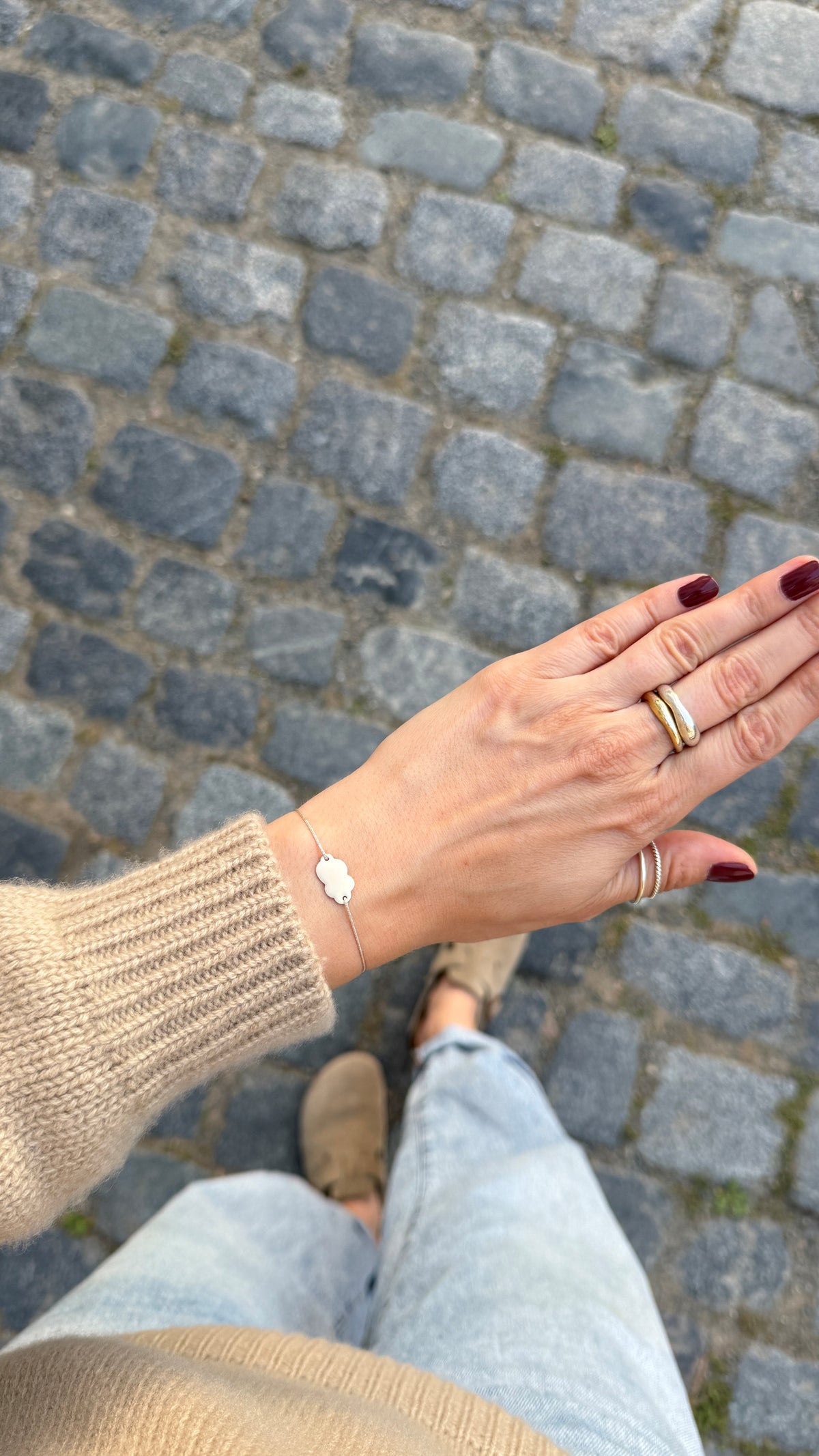 Herz / Stern Armband | Sterling Silber / vergoldet