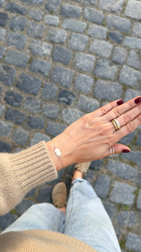 Herz / Stern Armband | Sterling Silber / vergoldet