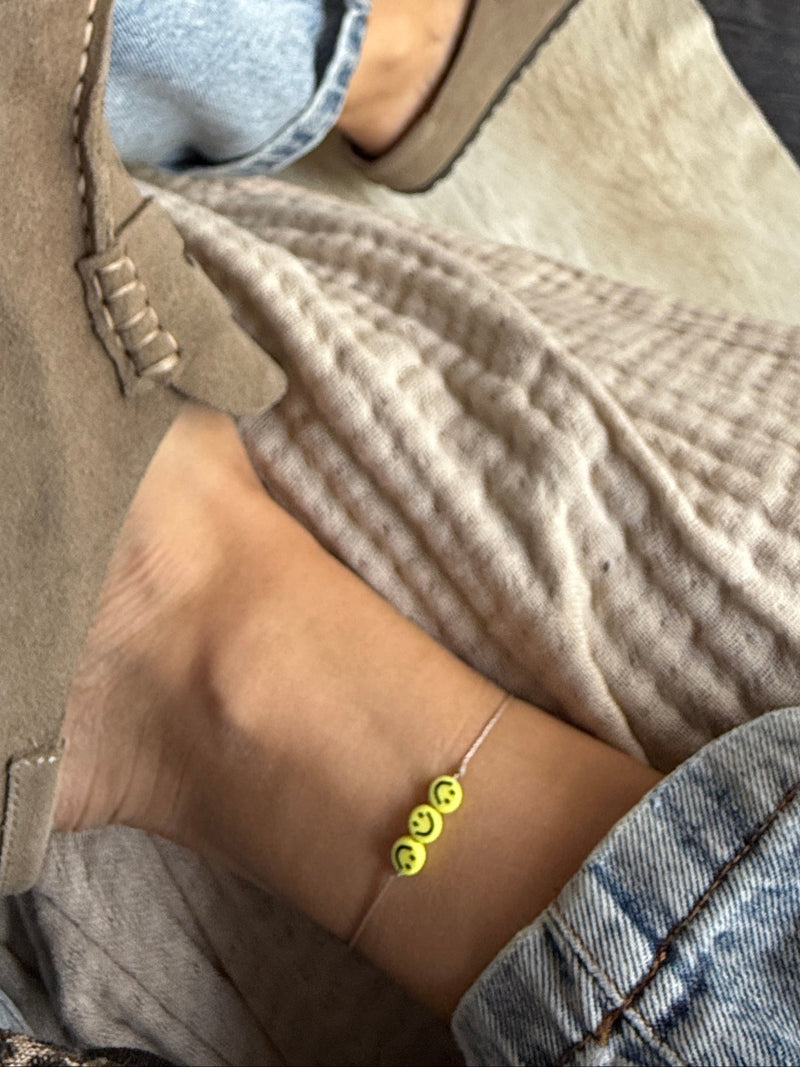 SMILEY Fussband | Sterling Silber / vergoldet