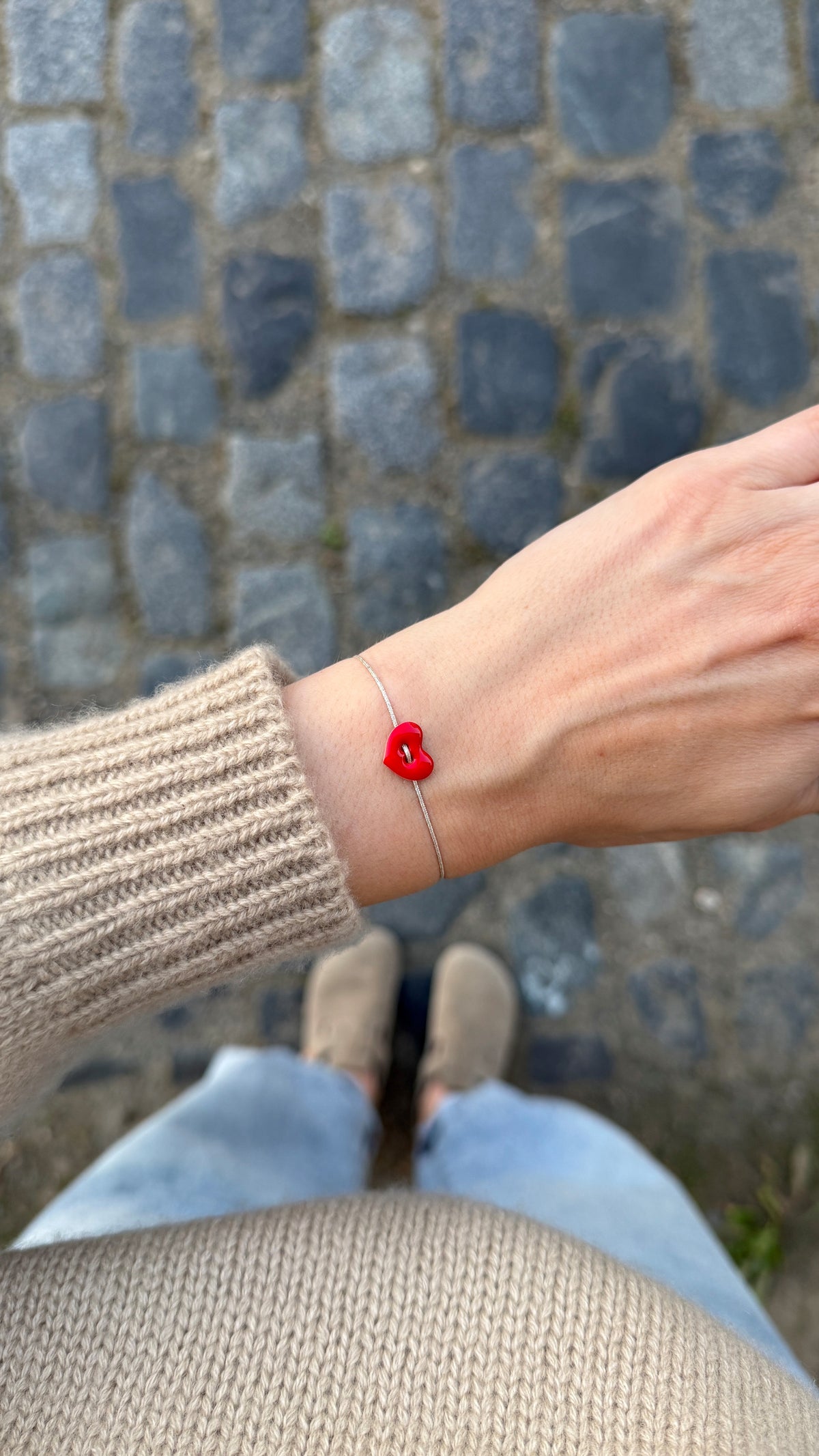 Herz / Stern Armband | Sterling Silber / vergoldet
