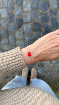 Herz / Stern Armband | Sterling Silber / vergoldet