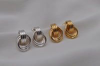 KNOTEN OHRRINGE | Sterling Silber / vergoldet