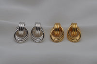 KNOTEN OHRRINGE | Sterling Silber / vergoldet