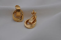 KNOTEN OHRRINGE | Sterling Silber / vergoldet