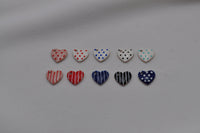 HERZ Anhänger Polka Dots / Stripes | Sterling Silber / vergoldet
