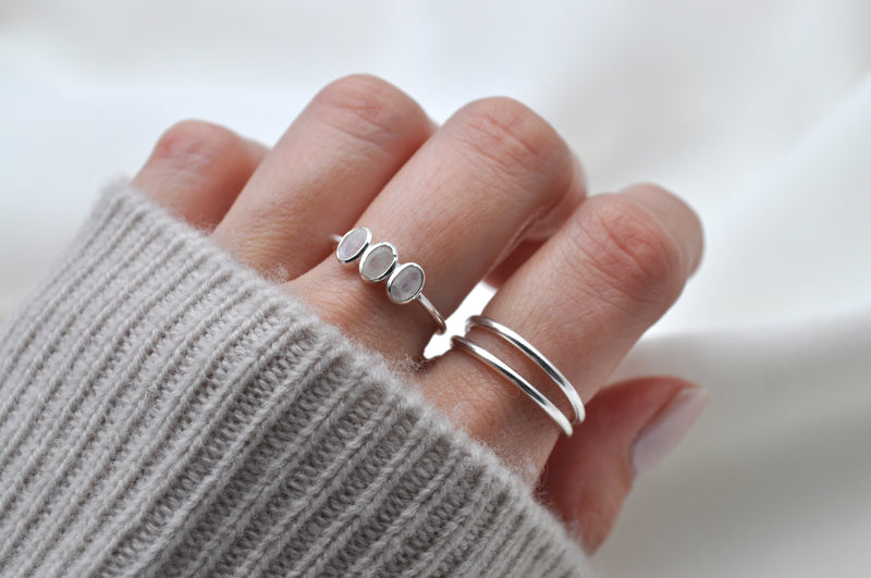 MONDSTEIN RING | Sterling Silber