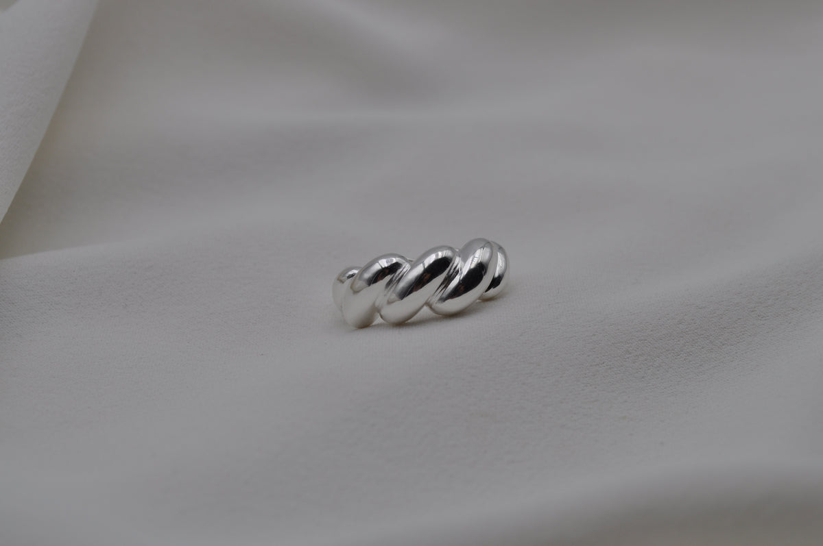 BUBBLE RING | Sterling Silber / vergoldet