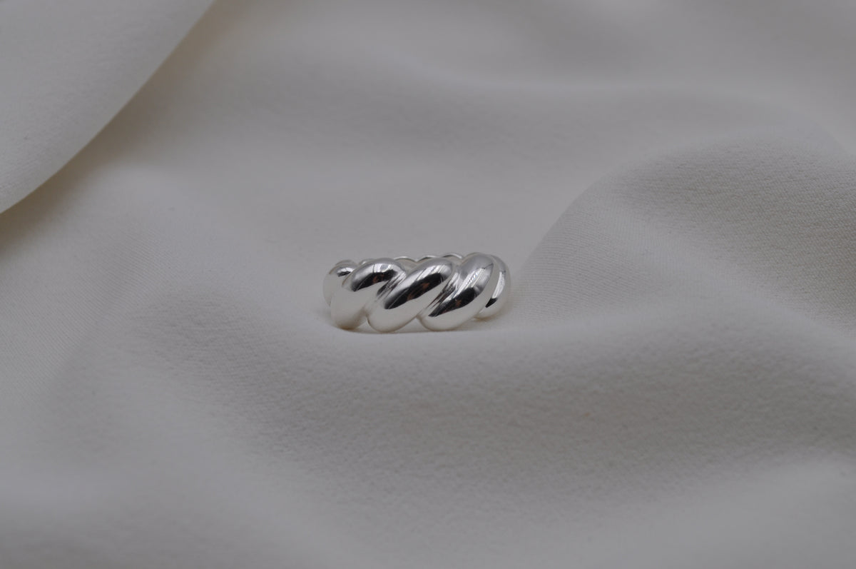 BUBBLE RING | Sterling Silber / vergoldet