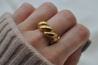 BUBBLE RING | Sterling Silber / vergoldet