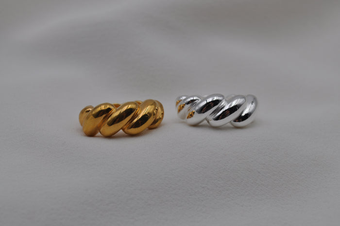 BUBBLE RING | Sterling Silber / vergoldet