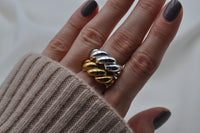 BUBBLE RING | Sterling Silber / vergoldet