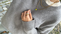 HERZ Anhänger | Sterling Silber / vergoldet