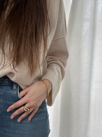 ANKER ARMBAND | Sterling Silber / gold plattiert