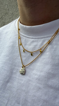 HERZ Anhänger Polka Dots| Sterling Silber / vergoldet