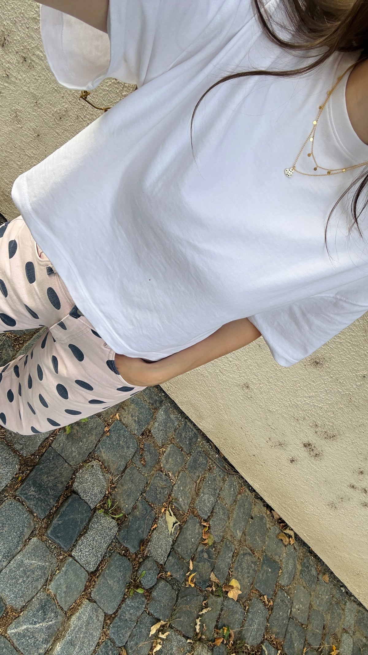 HERZ Anhänger Polka Dots| Sterling Silber / vergoldet