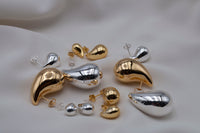 DROP BALLON SMALL OHRRINGE | Sterling Silber / vergoldet