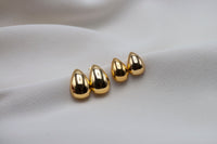 DROP OHRRINGE SMALL | Sterling Silber / vergoldet