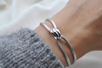 Satin Armband Infinity | Sterling Silber