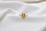 MAYA MONDSTEIN RING | Sterling Silber vergoldet