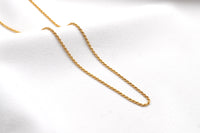 Kordelkette | Sterling Silber Gold plattiert