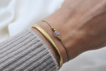 Mondstein Armband  | Sterling Silber / vergoldet