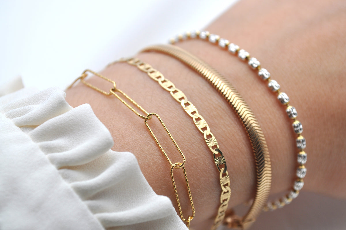 SNAKE BRACELET | Sterling Silber 18 Karat vergoldet