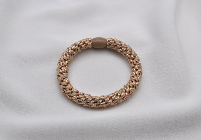 Kknekki Haargummi beige glitter