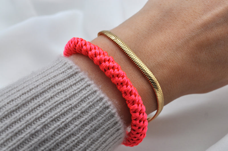 Kknekki Haargummi neon pink