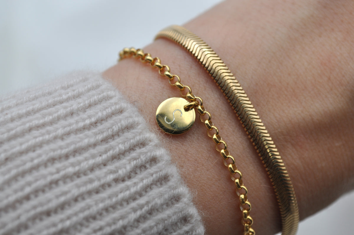 SNAKE BRACELET | Sterling Silber 18 Karat vergoldet