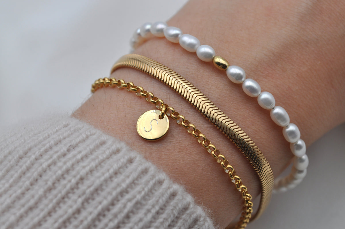 SNAKE BRACELET | Sterling Silber 18 Karat vergoldet