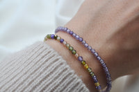 ZIRKON ARMBAND BUNT | Sterling Silber / Sterling Silber vergoldet