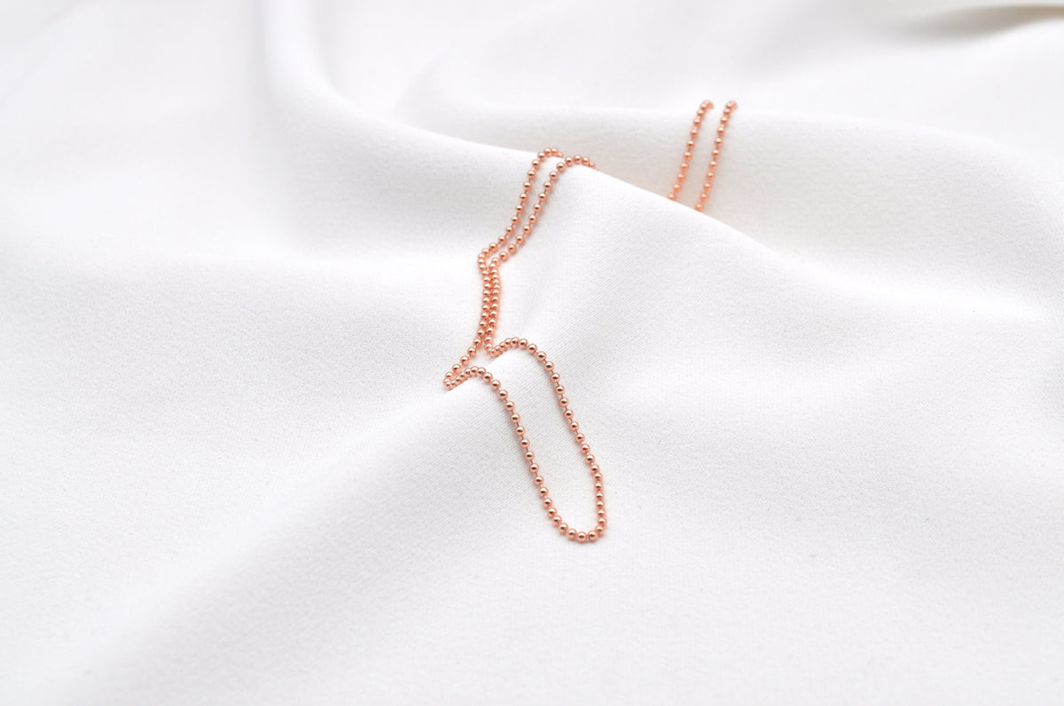 KUGELKETTE PUR | Sterling Silber rosévergoldet