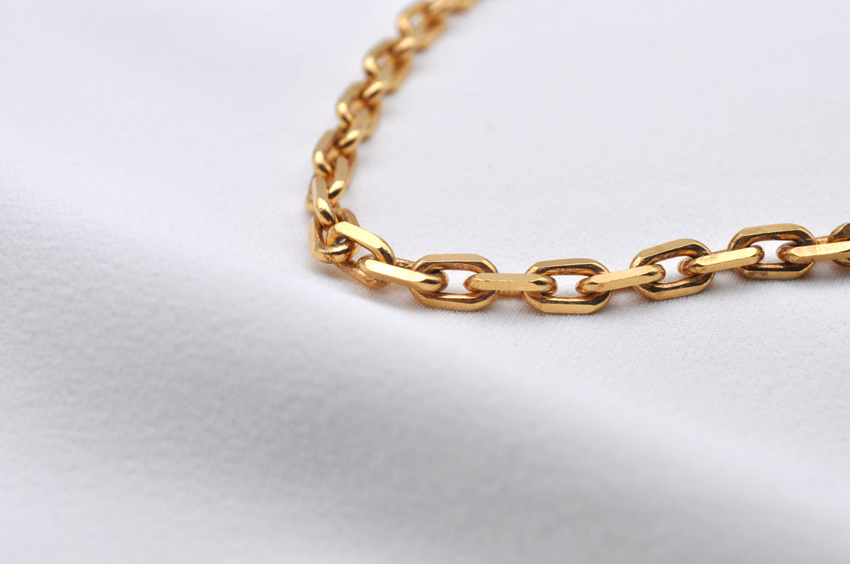 ANKER KETTE | 925 Sterling Silber / vergoldet