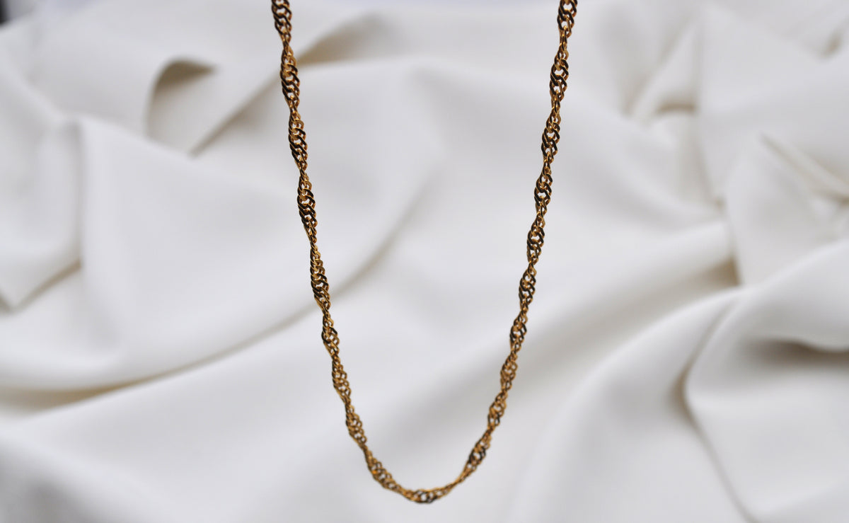 CURLY CHAIN | Sterling Silber vergoldet