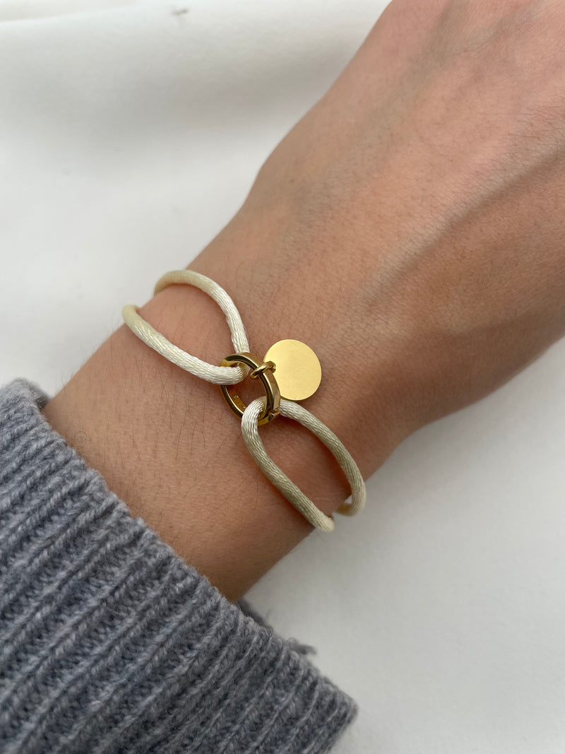Gravurarmband Satin | 925 Silber / vergoldet