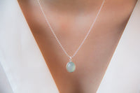 AQUA CHALZEDON KETTE | Sterling Silber