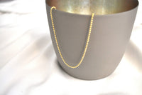 KUGELKETTE PUR | Sterling Silber 18 Karat vergoldet