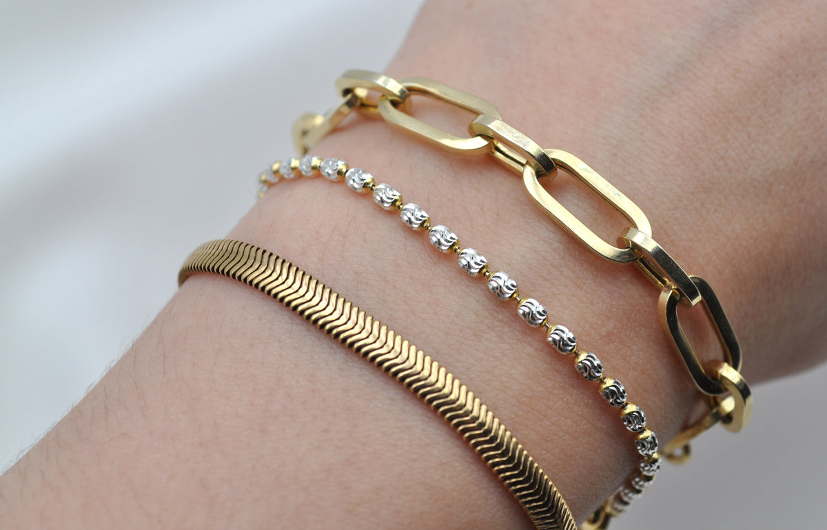SNAKE BRACELET | Sterling Silber 18 Karat vergoldet